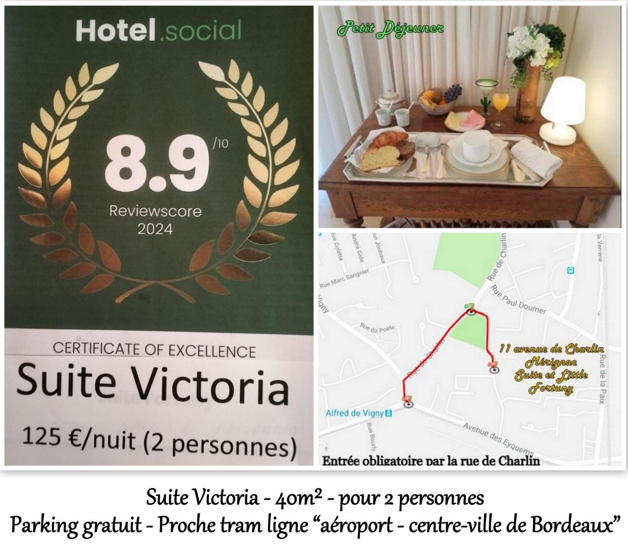 Le Fortuny - 3 Suites, 2 Apparts, 1 Chambre - Proche Tram Ligne Aeroport Et Parking Gratuit Mérignac Buitenkant foto