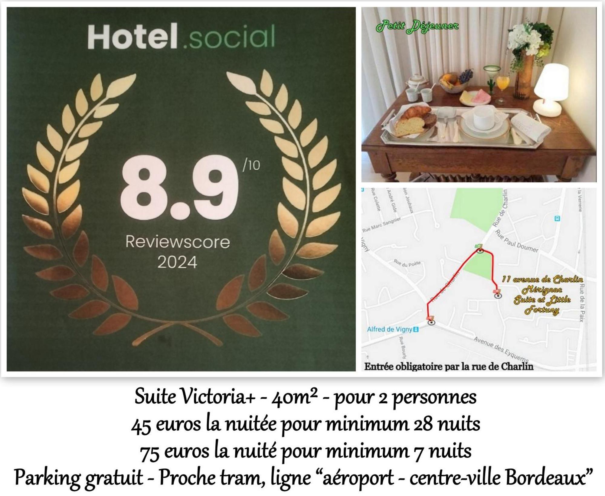 Le Fortuny - 3 Suites, 2 Apparts, 1 Chambre - Proche Tram Ligne Aeroport Et Parking Gratuit Mérignac Buitenkant foto