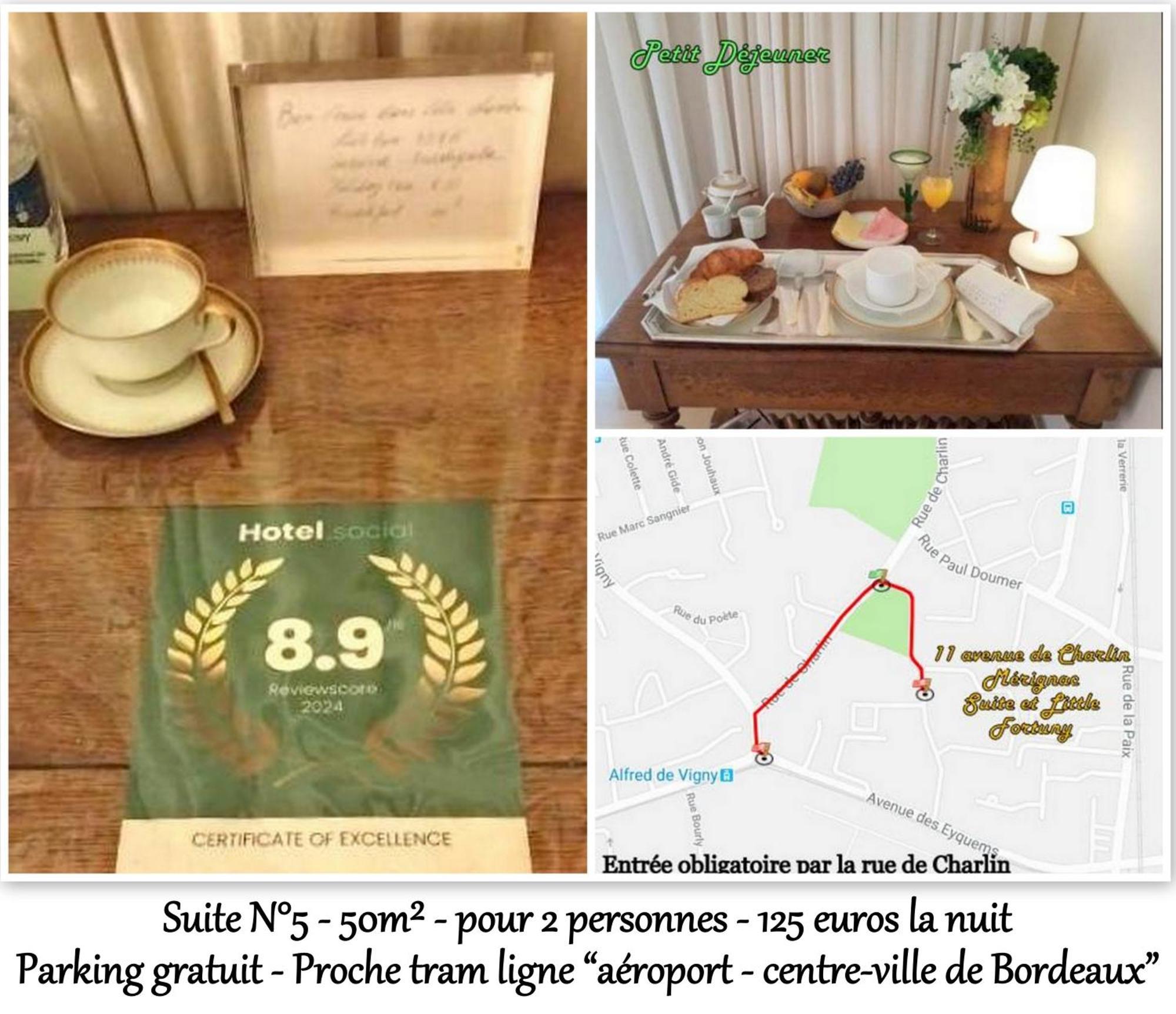 Le Fortuny - 3 Suites, 2 Apparts, 1 Chambre - Proche Tram Ligne Aeroport Et Parking Gratuit Mérignac Buitenkant foto