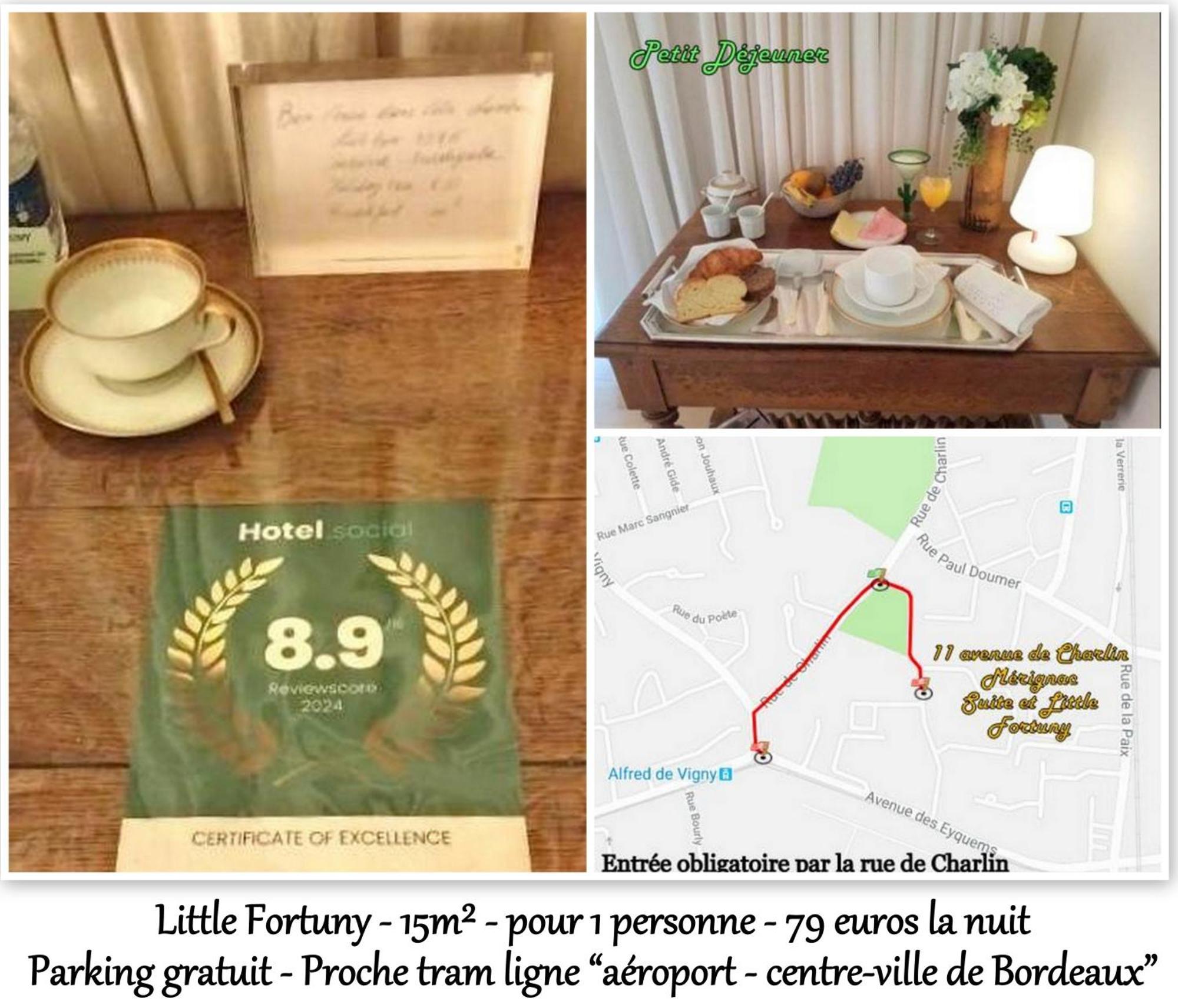Le Fortuny - 3 Suites, 2 Apparts, 1 Chambre - Proche Tram Ligne Aeroport Et Parking Gratuit Mérignac Buitenkant foto